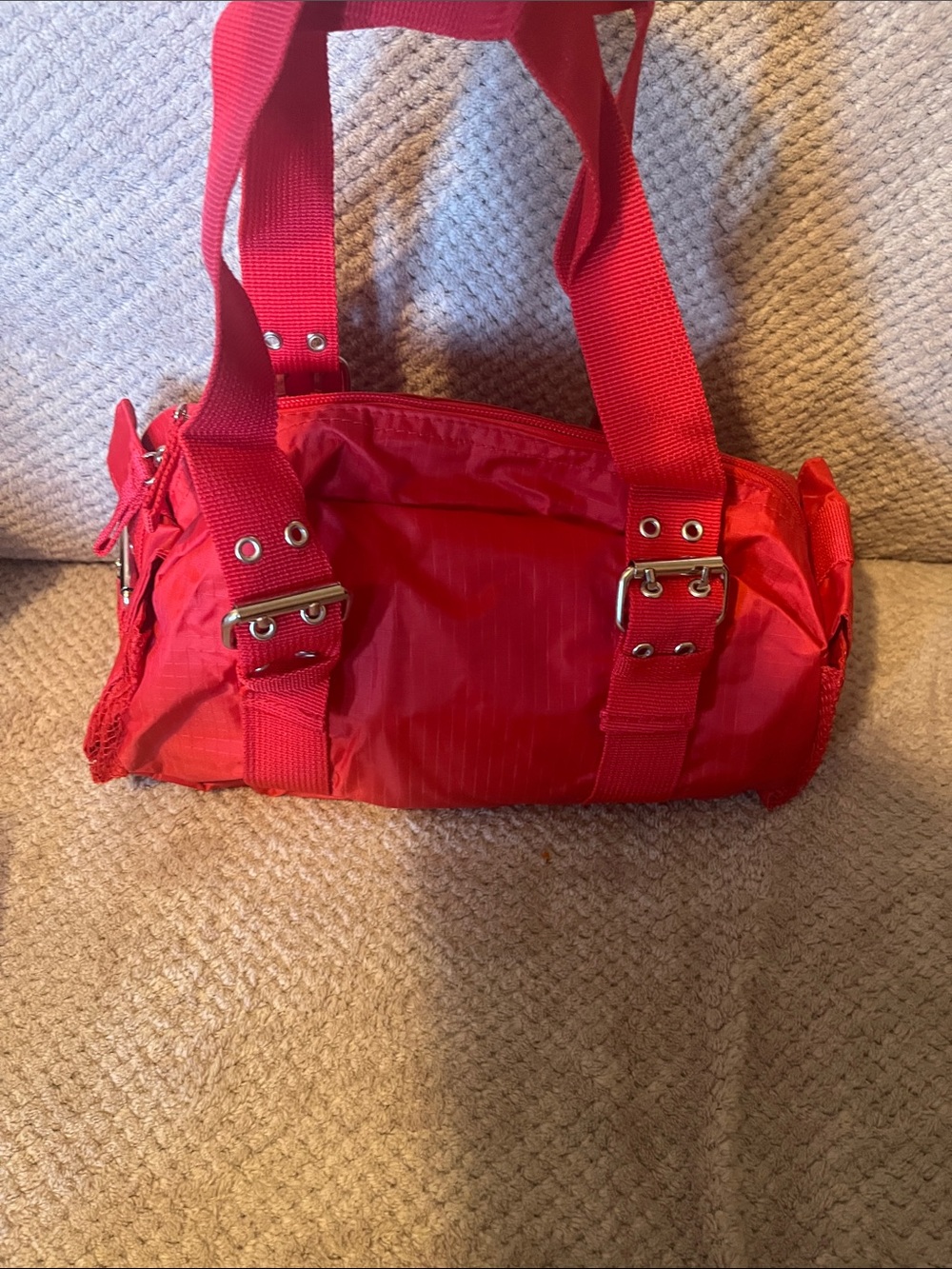 Red Women's Shoulder Bag - Lightweight Everyday Tote
